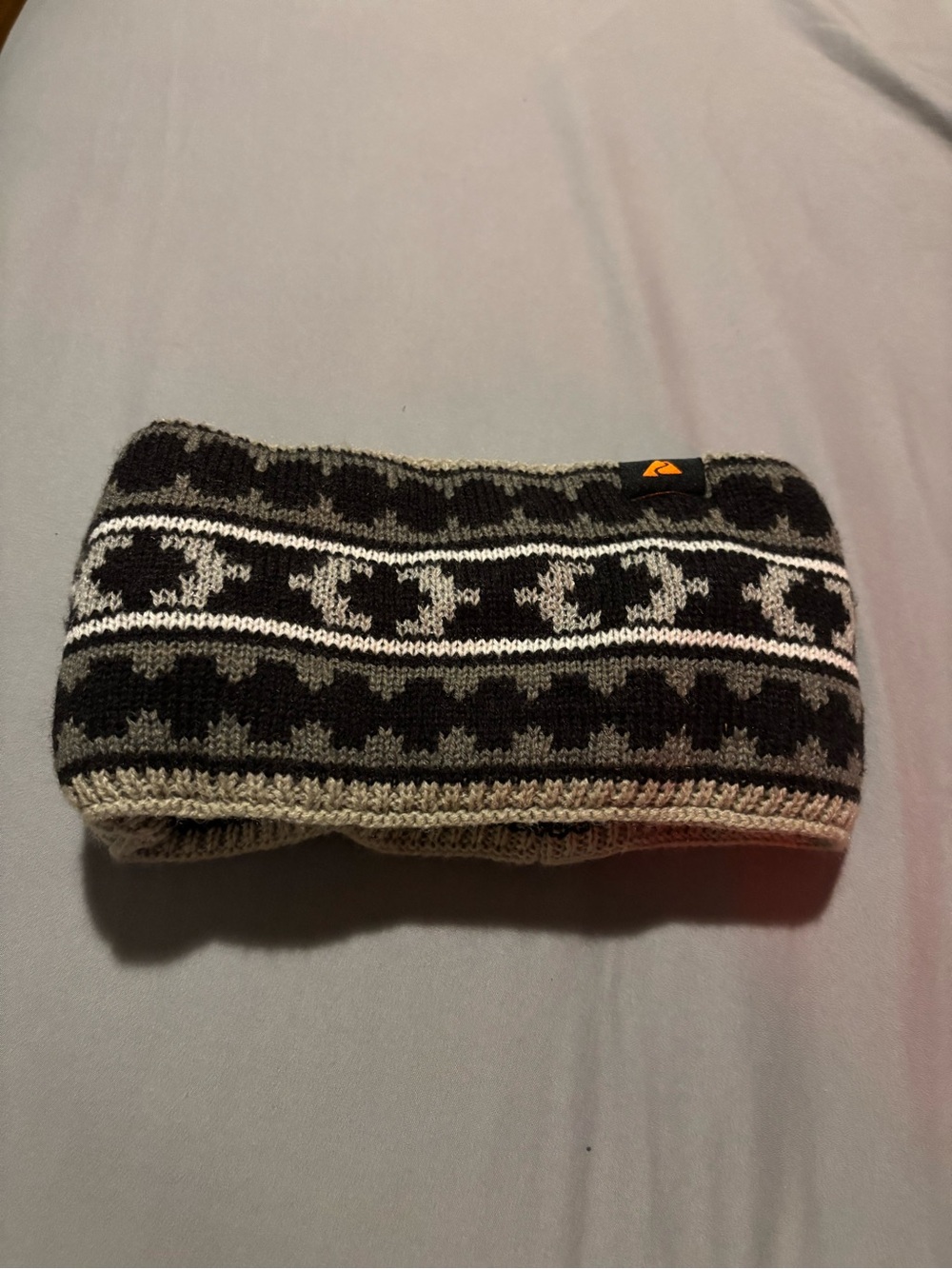 3M Thinsulate Black & Cream Knit Headband
